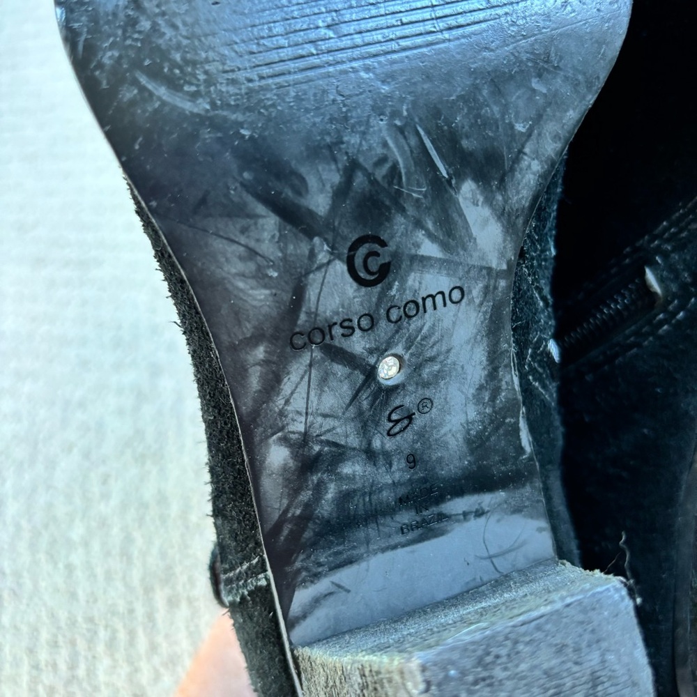 Corso Como Black Suede Ankle Boots - Picture 6 of 7